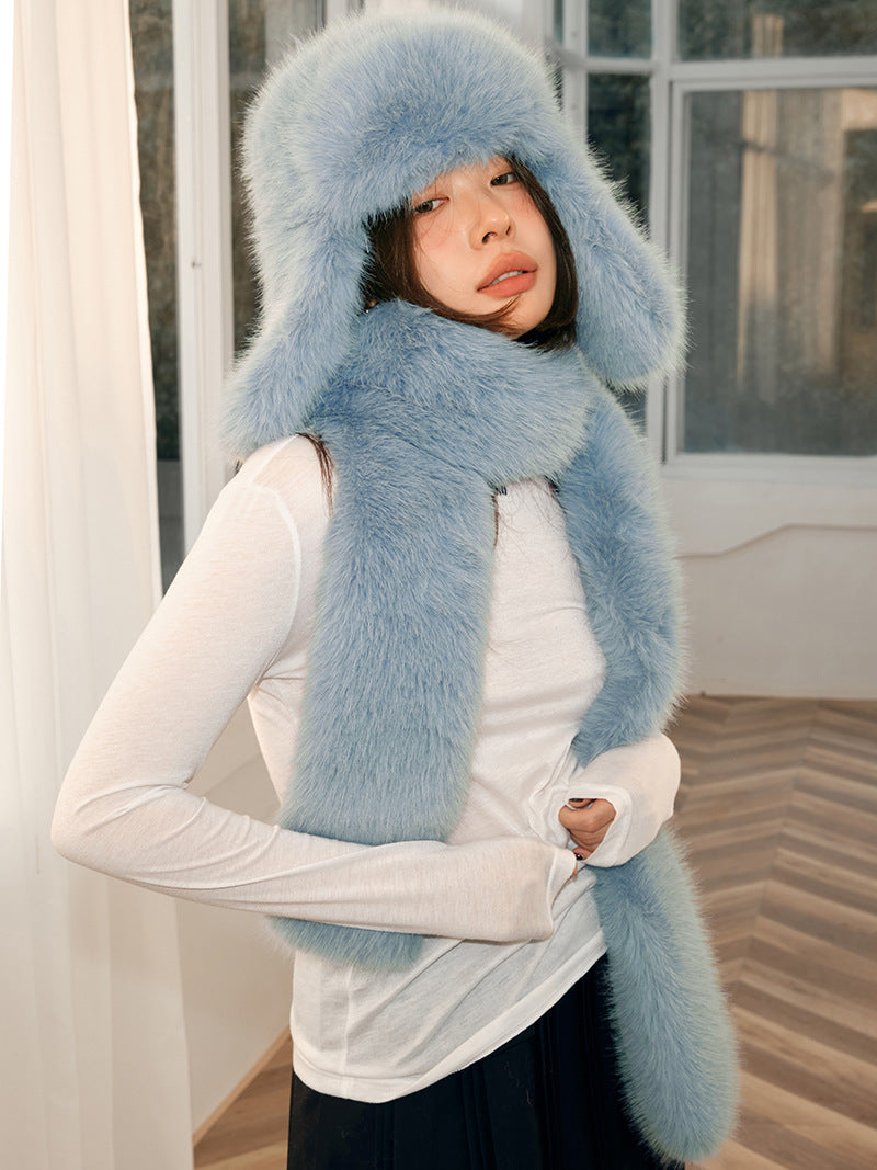 MINKY FUR HAT & SCARF