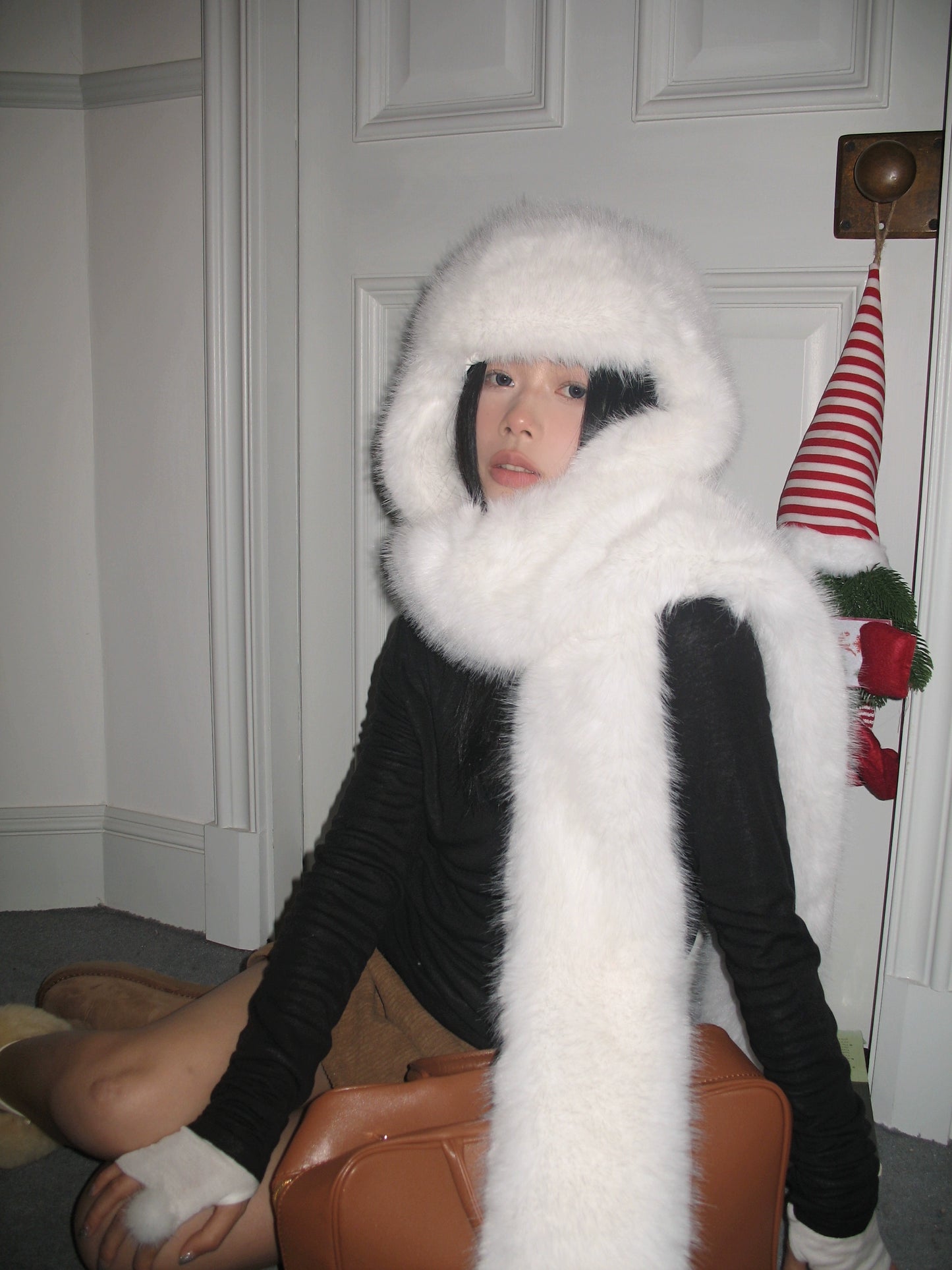 MINKY FUR HAT & SCARF