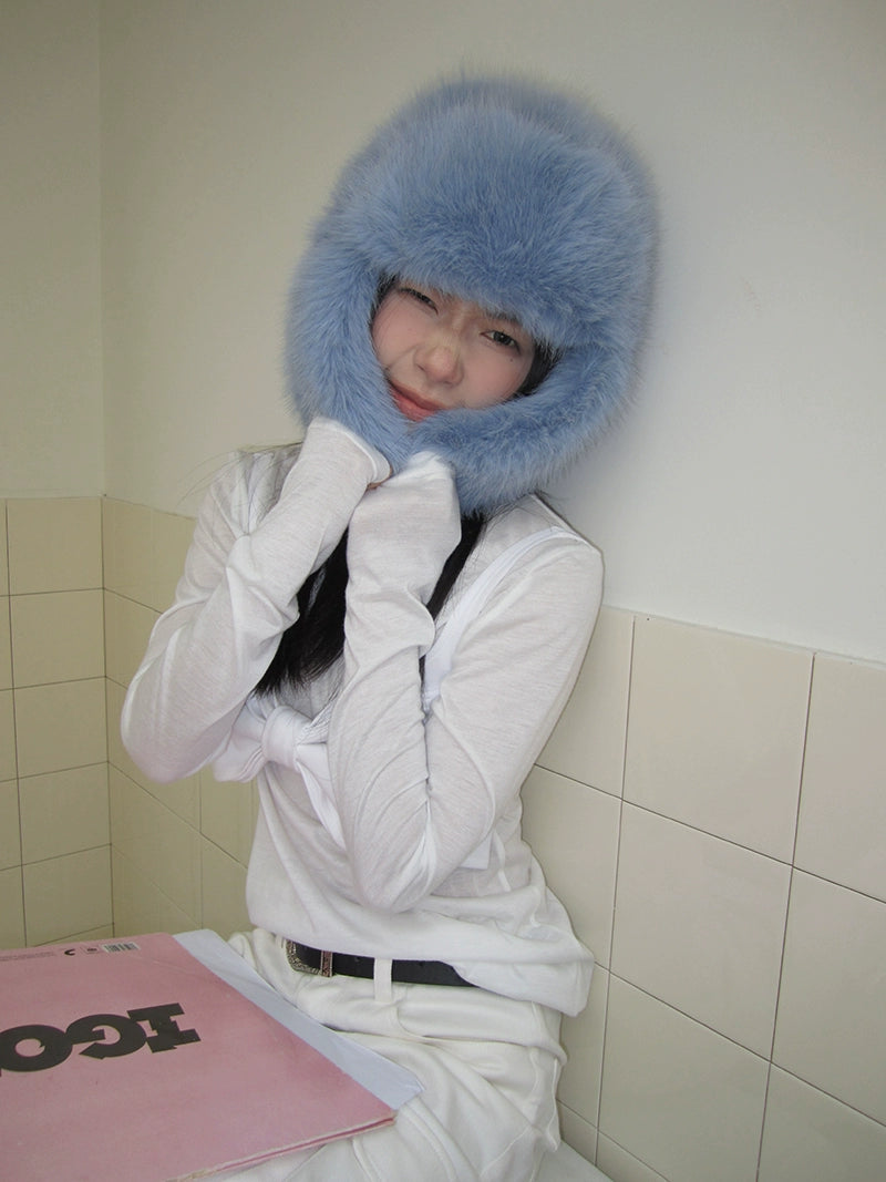 MINKY FUR HAT & SCARF