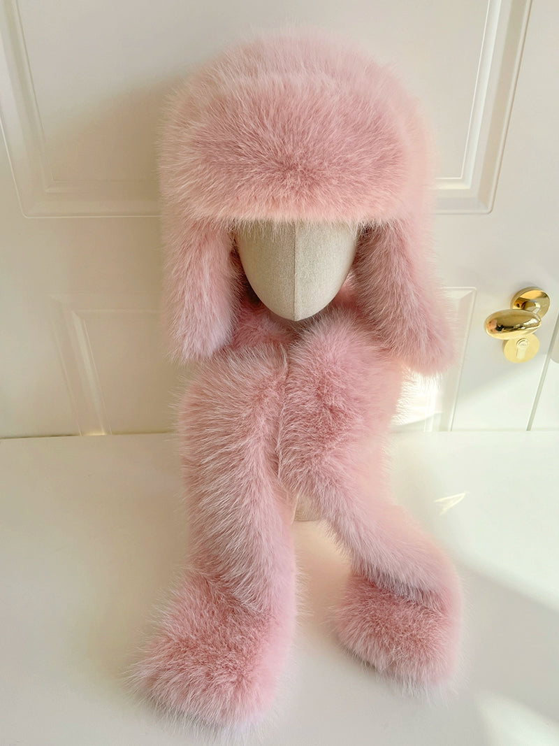 MINKY FUR HAT & SCARF