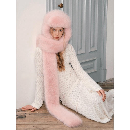 MINKY FUR HAT & SCARF